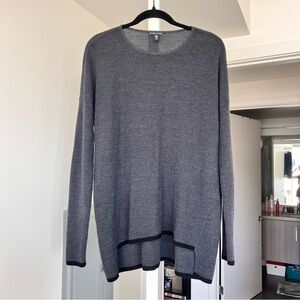 Eileen Fisher 100% Extra Fine Merino Wool Gray Sweater- S-XL